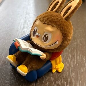 **SOLD**Labubu Bunny Reading figurine!!